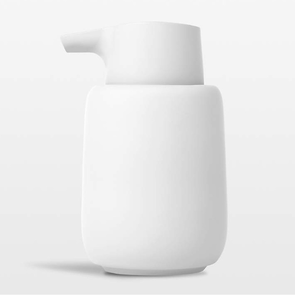 Crate & Barrel - Blomus -White Soap Dispenser
